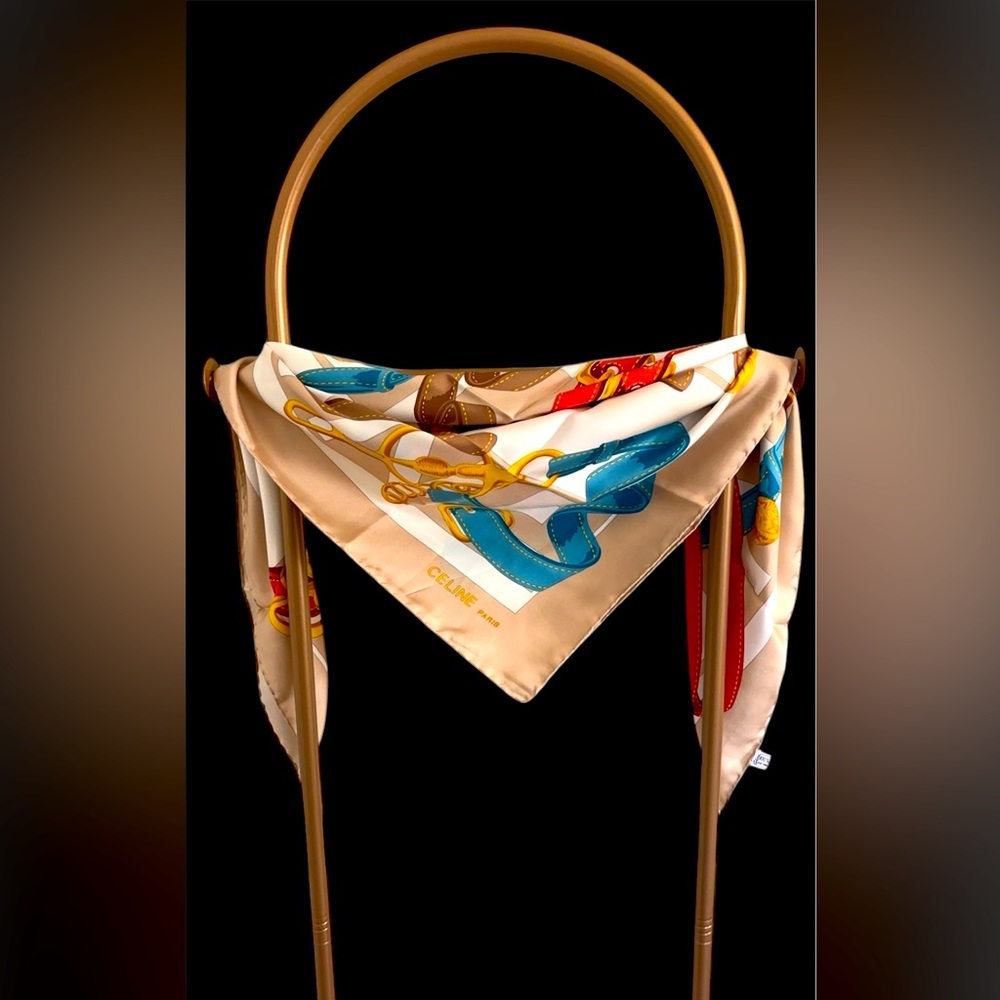 Celine Equestrian Print Large Carré